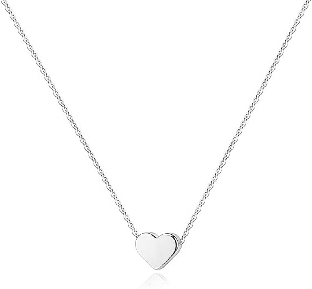 Decent 14K Gold Plated Cubic Zirconia Heart Necklace